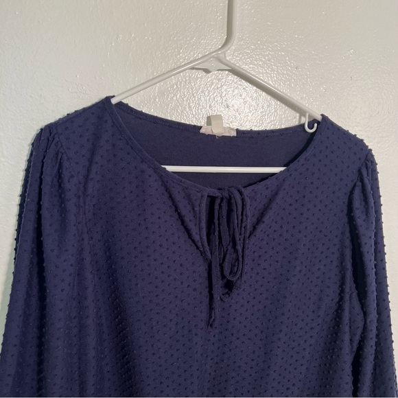 Riley & Rae Blouse Navy Blue Clip Dot L - Picture 2 of 11